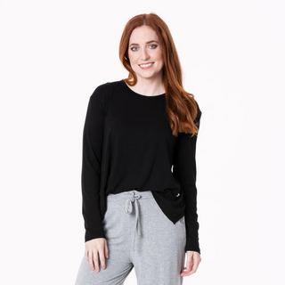 KicKee Pants Solid Midnight Women's L/S Butterfly Open-Back Top, KicKee Pants, CM22, KicKee, KicKee Pants, KP Road Trip, Shorts - Basically Bows & Bowties
