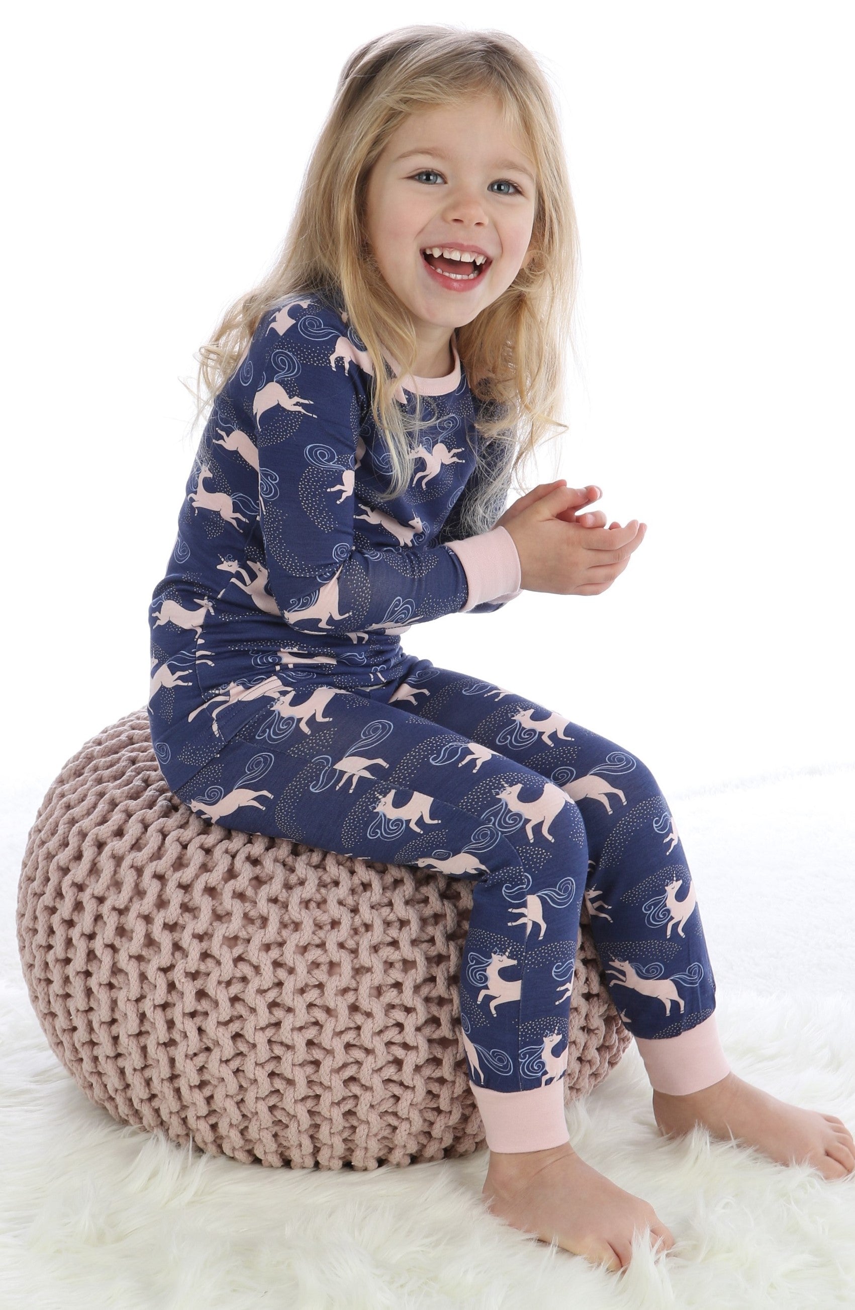 Silkberry Baby Bamboo Stardust Unicorn Printed Pajama Set