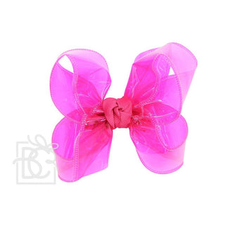 Large Waterproof Double Knot Hair Bow on Clippie, Beyond Creations, Alligator Clip Hair Bow, Beyond Creations, Bow, cf-size-apple-green, cf-size-aqua, cf-size-aquamarine, cf-size-black, cf-si