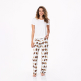 KicKee Pants Fresh Air Bison Women's S/S Loosey Goosey Tee & Pajama Pants Set, KicKee Pants, CM22, Fresh Air Bison, KicKee, KicKee Pants, KP Road Trip, Shorts - Basically Bows & Bowties