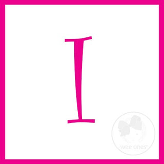 Medium White w/Shocking Pink Initial Hair Bow on Clippie, Wee Ones, Alligator Clip, Alligator Clip Hair Bow, cf-type-hair-bow, cf-vendor-wee-ones, Clippie, CM22, Grosgrain, Hair Bow, Initial,