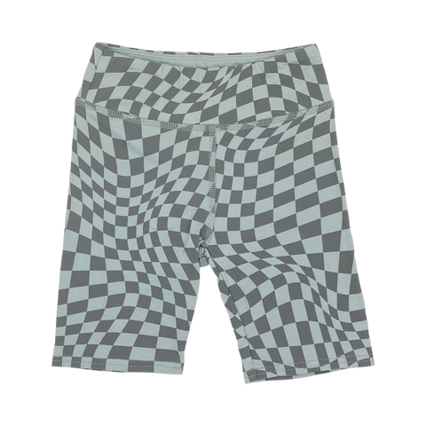 Tiny Whales Wavy Sea Glass / Faded Black Bike Shorts, Tiny Whales, Bike Shorts, Biker Shorts, cf-size-12-14y, cf-size-5y, cf-size-6y, cf-type-shorts, cf-vendor-tiny-whales, Made in the USA, S