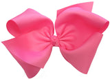 Peony Jum-Bow Hair Bow on French Barrette, Basically Bows & Bowties, cf-size-black, cf-size-navy, cf-size-pink, cf-size-red, cf-size-regal-purple, cf-type-hair-bow, cf-vendor-basically-bows-&