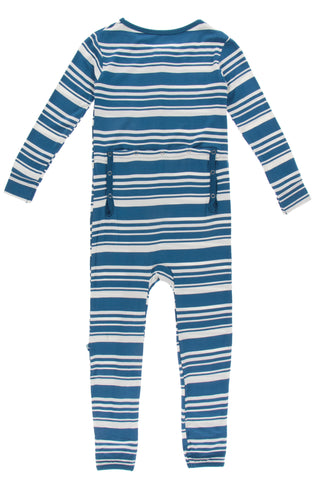 KicKee Pants Fishing Stripe Coverall with Zipper, KicKee Pants, Coverall, Coverall with Zipper, Coveralls, Fitted Coverall, KciKee Coverall, KicKee, KicKee Coverall, KicKee Pants, KicKee Pant