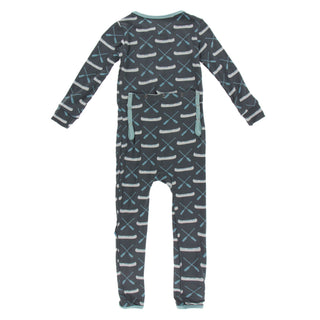KicKee Pants Stone Paddles and Canoe Coverall with Zipper, KicKee Pants, Coverall, Coverall with Zipper, Coveralls, Fitted Coverall, KciKee Coverall, KicKee, KicKee Coverall, KicKee Pants, Ki