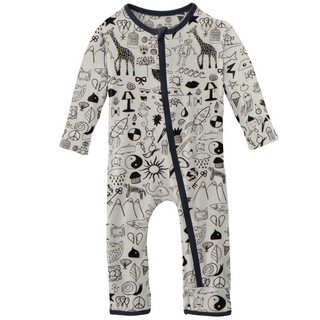 KicKee Pants Doodles Coverall with Zipper, KicKee Pants, CM22, Coverall, Coverall with Zipper, Coveralls, Fitted Coverall, KciKee Coverall, KicKee, KicKee Coverall, KicKee Pants, KicKee Pants