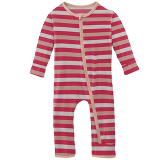KicKee Pants Hopscotch Stripe Coverall with Zipper, KicKee Pants, CM22, Coverall, Coverall with Zipper, Coveralls, Fitted Coverall, KciKee Coverall, KicKee, KicKee Coverall, KicKee Pants, Kic