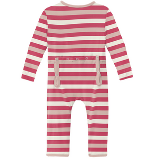 KicKee Pants Hopscotch Stripe Coverall with Zipper, KicKee Pants, CM22, Coverall, Coverall with Zipper, Coveralls, Fitted Coverall, KciKee Coverall, KicKee, KicKee Coverall, KicKee Pants, Kic