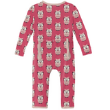 KicKee Pants Taffy Wise Owls Coverall with Zipper, KicKee Pants, cf-size-12-18-months, cf-size-18-24-months, cf-type-coverall, cf-vendor-kickee-pants, CM22, Coverall, Coverall with Zipper, Co