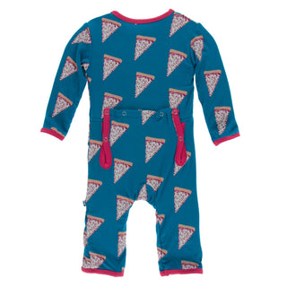 KicKee Pants Seaport Pizza Slices Coverall with Zipper, KicKee Pants, CM22, Coverall, Coverall with Zipper, KicKee, KicKee Pants, KicKee Pants Coverall with Zipper, KicKee Pants Culinary Arts