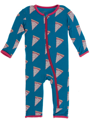 KicKee Pants Seaport Pizza Slices Coverall with Zipper, KicKee Pants, CM22, Coverall, Coverall with Zipper, KicKee, KicKee Pants, KicKee Pants Coverall with Zipper, KicKee Pants Culinary Arts