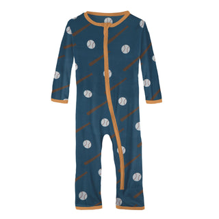 KicKee Pants Deep Sea Baseball Coverall with Zipper, KicKee Pants, CM22, Coverall, Coverall with Zipper, Coveralls, Fitted Coverall, KciKee Coverall, KicKee, KicKee Coverall, KicKee Pants, Ki