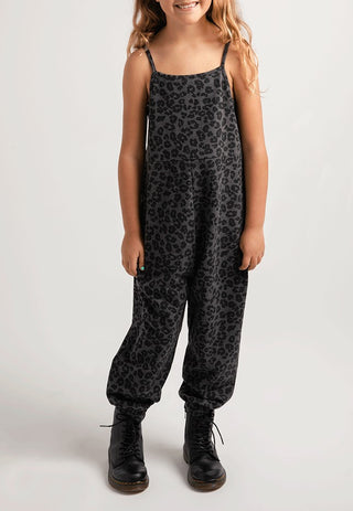 Z Supply Girls Spencer Leo Jumper - Black, Z Supply, Animal Print Romper, JAN23, Leopard, Leopard Romper, Tween Girl, tween girls, Tween Girls Clothing, Z Supply, Z Supply Girls, Z Supply Gir