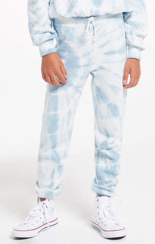 Z Supply Girls Palmer Tie Dye Jogger - Blue Agave, Z Supply, JAN23, Tween Girl, tween girls, Tween Girls Clothing, Z Supply, Z Supply Blue Agave, Z Supply Girls, Z Supply Girls Palmer Tie Dye