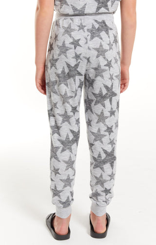 Z Supply Girls Camo Star Slub Jogger - Heather Grey, Z Supply, cf-size-large-12-14, cf-type-pants, cf-vendor-z-supply, JAN23, Tween Girl, tween girls, Tween Girls Clothing, Z Supply, Z Supply