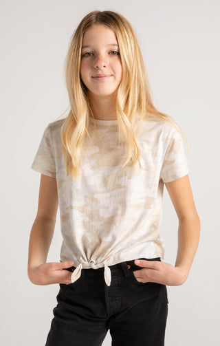 Z Supply Girls Memphis Camo Crew - Light Oatmeal, Z Supply, Camo Tee, JAN23, Top, Tween Girl, tween girls, Tween Girls Clothing, Z Supply, Z Supply Girls, Z Supply Girls Camo, Z Supply Girls 