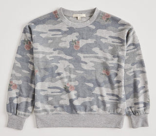 Z Supply Girls Audrey Rose Camo Long Sleeve, Z Supply, Camo Tee, JAN23, Top, Tween Girl, tween girls, Tween Girls Clothing, Z Supply, Z Supply Girls, Z Supply Girls  Camo Long Sleeve, Z Suppl