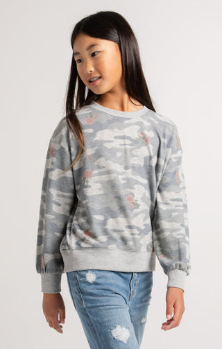 Z Supply Girls Audrey Rose Camo Long Sleeve, Z Supply, Camo Tee, JAN23, Top, Tween Girl, tween girls, Tween Girls Clothing, Z Supply, Z Supply Girls, Z Supply Girls  Camo Long Sleeve, Z Suppl