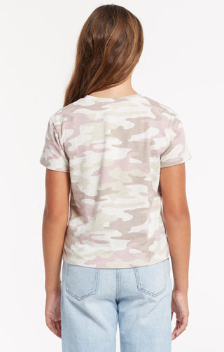 Z Supply Girls Teagan Camo Crew - Camo Mauve, Z Supply, Camo Tee, JAN23, Top, Tween Girl, tween girls, Tween Girls Clothing, Z Supply, Z Supply Girls, Z Supply Girls Camo, Z Supply Girls Camo