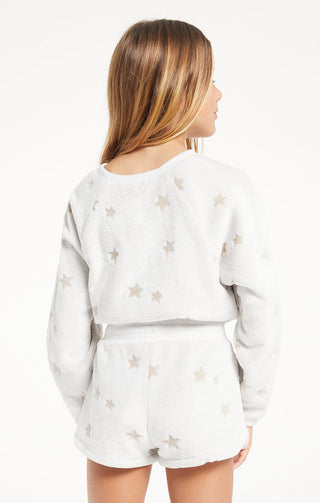 Z Supply Girls Frosted Star LS Top - Frosted Latte, Z Supply, Frosted Star LS Top, JAN23, Top, Tween Girl, tween girls, Tween Girls Clothing, Z Supply, Z Supply Girls, Z Supply Girls Top, Z S