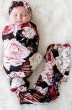 Posh Peanut Zoey Floral Swaddle & Headband Set, Posh Peanut, Posh Peanut, Posh PEanut Rose, Posh Peanut Swaddle & Headband Set, Posh Peanut Swaddle and Headband Set, Posh Peanut Zoey Floral, 