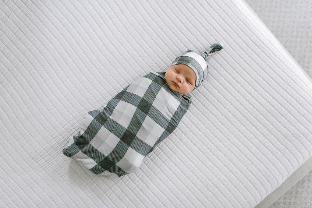 Copper Pearl Hudson Knit Swaddle Blanket Basically Bows & Bowties