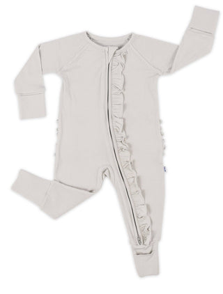 Little Sleepies Cloud w/Ruffles Convertible Romper/Sleeper, Little Sleepies, Bamboo Pajamas, CM22, Coverall, Footie, Little Sleepies, Little Sleepies Bamboo, Little Sleepies Banana, Little Sl