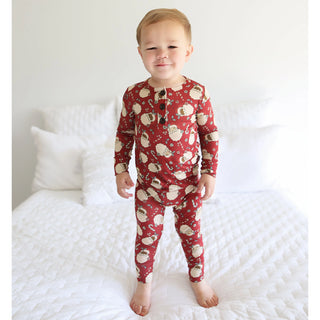 Gigi and Max Kris 2pc Pajama Set, Gigi and Max, 2pc Pajama Set, All Things Holiday, Bamboo Pajama, cf-size-24-months, cf-type-pajama-set, cf-vendor-gigi-and-max, Christmas, Christmas Pajama, 