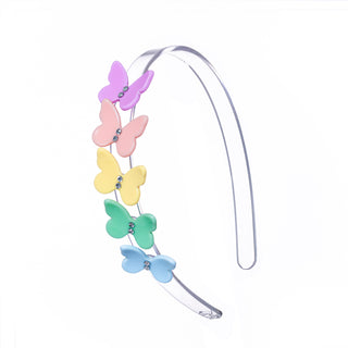 Lilies & Roses Butterfly Headband - Pastel Multi, Lilies & Roses, Butterflies, Butterfly, Easter, Easter Basket Ideas, EB Girls, Headband, Lilies & Roses, Lilies & Roses Headband, Lilies & Ro