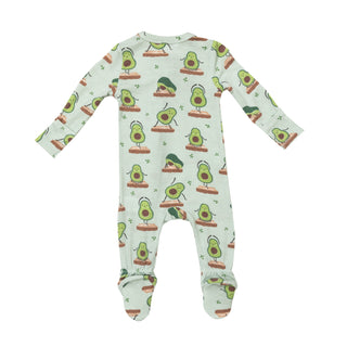 Angel Dear Avo Yoga Footie with Zipper, Angel Dear, angel Dear, Angel Dear Bamboo Footie, Angel Dear Fall 2022, Angel Dear Footie with Zipper, Avo Yoga, Avocado, Bamboo Footie, CM22, Footie w