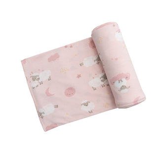 Angel Dear Baby Sheep Pink Bamboo Swaddling Blanket, Angel Dear, angel Dear, Angel Dear Fall 2022, Angel dear Swaddle, Angel Dear Swaddling Blanket, Baby Sheep, Baby Sheep Pink, CM22, JAN23, 