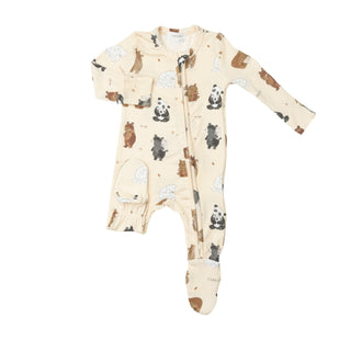 Angel Dear Bear Hugs Footie with Zipper, Angel Dear, angel Dear, Angel Dear Bamboo Footie, Angel Dear Fall 2022, Angel Dear Footie with Zipper, Bamboo Footie, Bear Hugs, CM22, Footie with Zip