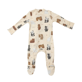 Angel Dear Bear Hugs Footie with Zipper, Angel Dear, angel Dear, Angel Dear Bamboo Footie, Angel Dear Fall 2022, Angel Dear Footie with Zipper, Bamboo Footie, Bear Hugs, CM22, Footie with Zip
