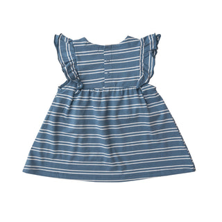 Angel Dear Blue Seahorse Stripe Dress, Angel Dear, Angel Dear, Angel Dear Blue Seahorse Stripe, Angel Dear Dress, Angel Dear Dress with Diaper Cover, Angel Dear SS22, Blue Seahorse Stripe, cf