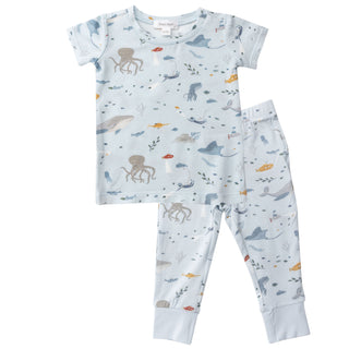 Angel Dear Deep Blue Explorer S/S Loungewear Set, Angel Dear, Angel Dear, Angel Dear Deep Blue Explorer, Angel Dear Loungewear Set, Angel Dear Pajama Set, Angel Dear Pajamas, Angel Dear SS22,