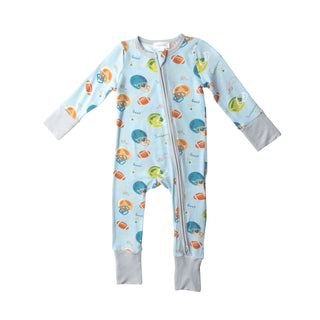 Angel Dear Football 2 Way Zipper Romper, Angel Dear, angel Dear, Angel Dear 2 Way Zipper Romper, Angel Dear Football, Angel Dear Romper, Angel Dear SS22, CM22, Football, infant romper, JAN23,