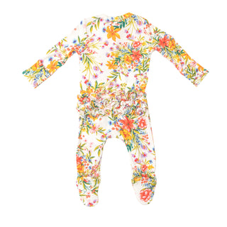 Angel Dear Garden Joy Ruffle Footie with Zipper, Angel Dear, angel Dear, Angel Dear Bamboo Footie, Angel Dear Fall 2022, Angel Dear Footie with Zipper, Angel Dear Ruffle Footie with Zipper, B