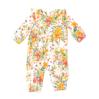 Angel Dear Garden Joy Ruffle Sleeve Romper, Angel Dear, Angel Dear, Angel Dear Fall 2022, Angel Dear Ruffle Romper, cf-size-0-3-months, cf-size-3-6-months, cf-size-6-12-months, cf-type-jumpsu