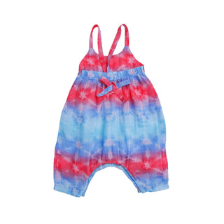 Angel Dear Multi Shibori Muslin Tie Back Romper, Angel Dear, Angel Dear, Angel Dear Multi Shibori, Angel Dear Multi Shibori Shortie Romper, Angel Dear Romper, Angel Dear Shortie Romper, Angel
