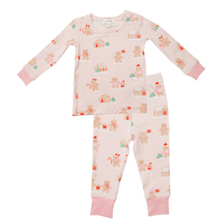 Angel Dear Pink Gingerbread Lounge Wear Set, Angel Dear, All Things Holiday, angel Dear, Angel Dear Christmas, Angel Dear Gingerbread, Angel Dear Holiday 2021, Angel Dear Lounge Wear Set, Ang