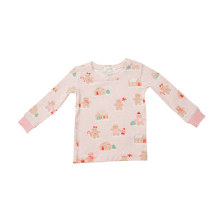 Angel Dear Pink Gingerbread Lounge Wear Set, Angel Dear, All Things Holiday, angel Dear, Angel Dear Christmas, Angel Dear Gingerbread, Angel Dear Holiday 2021, Angel Dear Lounge Wear Set, Ang