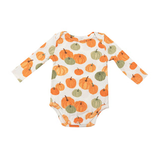 Angel Dear Pumpkin L/S Bodysuit, Angel Dear, 1st Thanksgiving, angel Dear, Angel Dear Fall 2022, Bodysuit, cf-size-12-18-months, cf-size-6-12-months, cf-type-shirts-&-tops, cf-vendor-angel-de