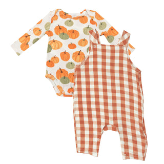 Angel Dear Pumpkin L/S Bodysuit, Angel Dear, 1st Thanksgiving, angel Dear, Angel Dear Fall 2022, Bodysuit, cf-size-12-18-months, cf-size-6-12-months, cf-type-shirts-&-tops, cf-vendor-angel-de