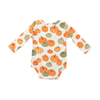 Angel Dear Pumpkin L/S Bodysuit, Angel Dear, 1st Thanksgiving, angel Dear, Angel Dear Fall 2022, Bodysuit, cf-size-12-18-months, cf-size-6-12-months, cf-type-shirts-&-tops, cf-vendor-angel-de