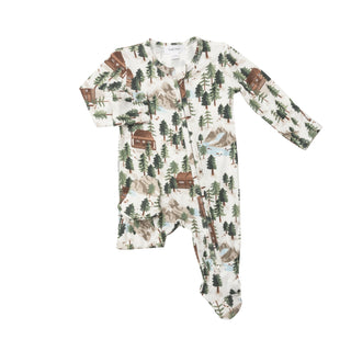 Angel Dear Vintage Cabin Footie with Zipper, Angel Dear, angel Dear, Angel Dear Bamboo Footie, Angel Dear Fall 2022, Angel Dear Footie with Zipper, Bamboo Footie, CM22, Footie with Zipper, JA