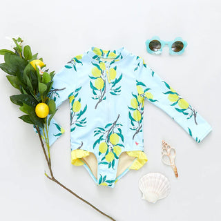 Pink Chicken Girls Arden Suit - Lemon Branch, Pink Chicken, Arden Suit, Lemon Branch, Pink Chicken, Pink Chicken Girls Arden Suit, Pink Chicken Resort 2022, Pink Chicken Swimsuit, Pink Chicke