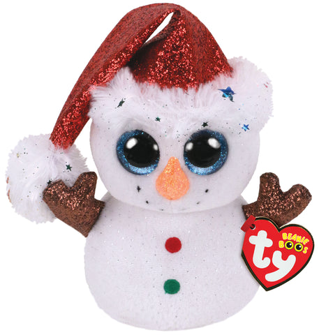 Ty Flurry the Snowman Beanie Boo-Small, Ty Inc, All Things Holiday, Beanie, Beanie Boo, Beanie boo snowman, Benaie Boo Snowman, Christmas, Christmas Ty, ChristmasTy Christmas, Cyber Monday, E