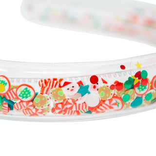 Zomi Gems Confetti Headband - Santa & Candy, Zomi Gems, All Things Holiday, Christmas, Christmas Headband, Confetti, Headband, Headbands, Santa, Santa Headband, Stocking Stuffer, Stocking Stu