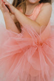Mila & Rose Bright Peach Tank Leotard Tutu Dress, Mila & Rose, Bright Peach Tank Leotard Tutu Dress, cf-size-12-24-months, cf-size-4t, cf-type-dress, cf-vendor-mila-&-rose, CM22, Leotard Tutu