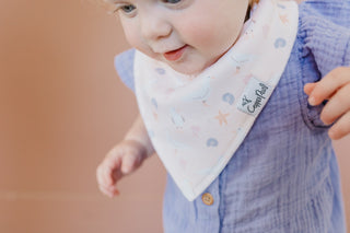 Copper Pearl Coral Bandana Bib Set, Copper Pearl, Baby Shower, Baby Shower Gift, Bandana Bib Set, Bandana Bibs, Bandanna Bibs, Copper Pearl, Copper Pearl Bandanna Bibs, Copper Pearl Bib Set, 